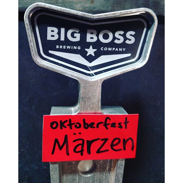Look what we're Tapping today!!! Stop by the Taproom and try our Oktoberfest Marzen!!! :) @big_boss_taproom #craftbeer #yummy #saturday