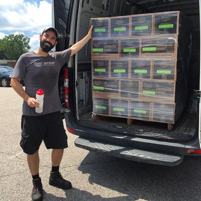 Last batch of #cukeandlime bottles headed out the door right now!  See you next summer Blanco Diablo!  @big_boss_taproom open now with live music later today!  On Sunday we have a #causeforpawsnc event w #HarvestTime on tap!